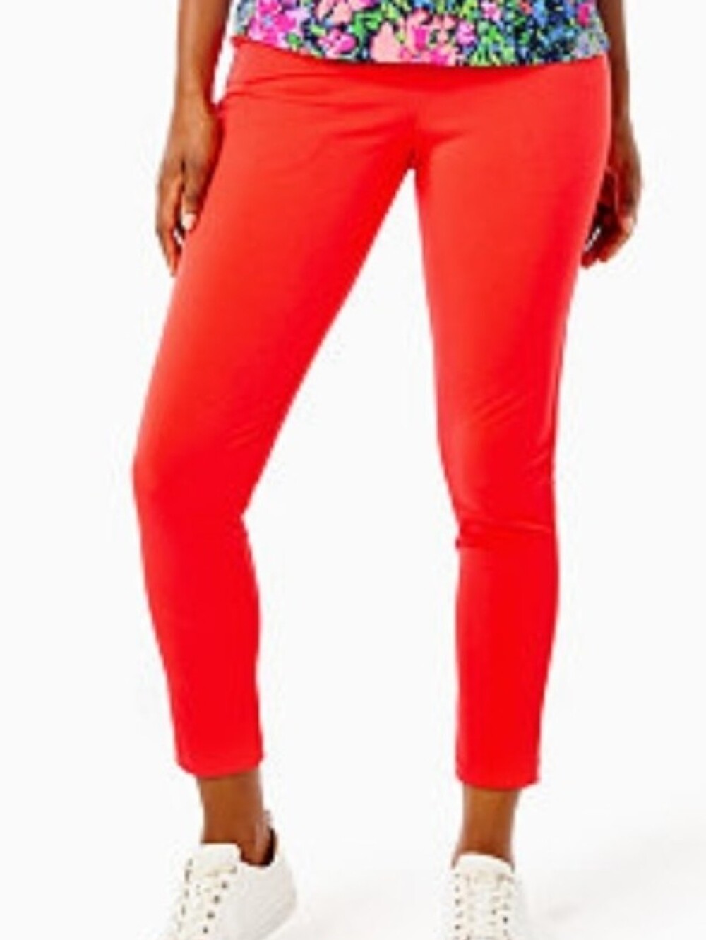 Lilly Pulitzer Neon Coral Straight Leg Pants